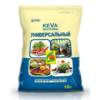 Грунт Универсальный с биогумусом KEVA BIOTERRA 10 л